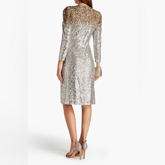 Sachin and Babi Harper Mesh Midi Dress Size 10 - Picture 3 of 11